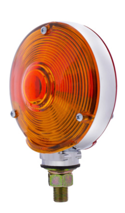 UNITED PACIFIC - 30241 : DOUBLE FACE TURN SIGNAL LIGHT WITH 1157 BULB - AMBER & RED LENS