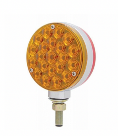 UP-38103 : 42 LED DOUBLE FACE TURN SIGNAL LIGHT - AMBER & RED LED/AMBER & RED LENS