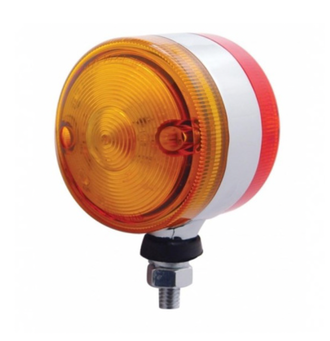 UNITED PACIFIC - 39426 : 30 LED 3" DUAL FUNCTION DOUBLE FACE LIGHT - AMBER & RED LED/AMBER & RED LENS