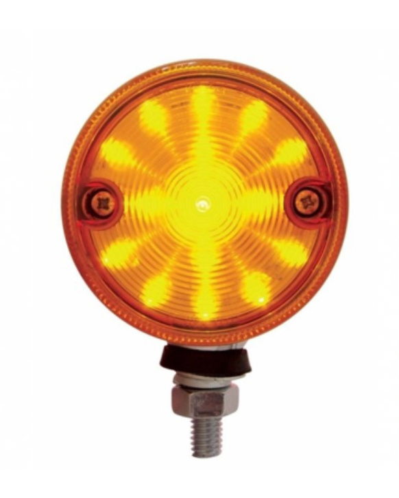 UNITED PACIFIC - 39426 : 30 LED 3" DUAL FUNCTION DOUBLE FACE LIGHT - AMBER & RED LED/AMBER & RED LENS