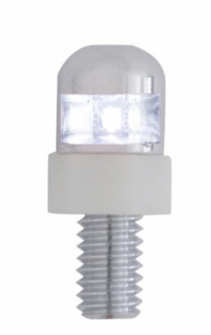 UP-70303 : SINGLE LED LICENSE PLATE FASTENERS - WHITE LED (2-PACK)