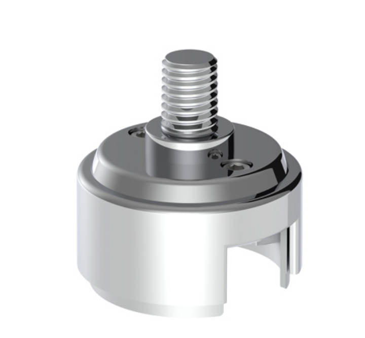 UNITED PACIFIC - 70589B : 1/2"-13/15/18 Shifter - Chrome Thread-On Shift Knob Mounting Adapter For Eaton Fuller Style