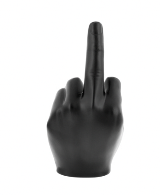 UNITED PACIFIC - 72055 : FINGER HOOD ORNAMENT-MATTE BLACK
