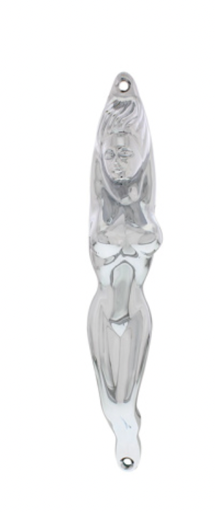 UNITED PACIFIC - C5036-3 : CHROME NUDE LADY SHAPE GRAB HANDLE