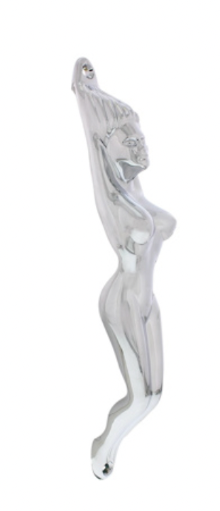 UNITED PACIFIC - C5036-3 : CHROME NUDE LADY SHAPE GRAB HANDLE