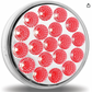 TX-TLED-419CR: 4" Clear Red Tail LED Light