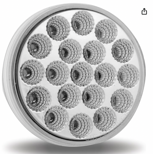 TX-TLED-419CR: 4" Clear Red Tail LED Light