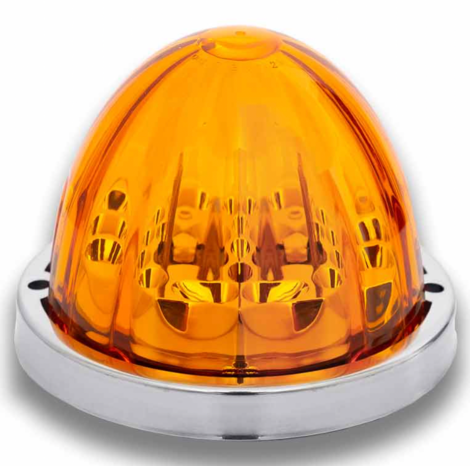 TX-TLED-WTA: Amber LED/Amber Lens Star-Burst Series Watermelon LED Light