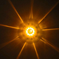 TX-TLED-WTA: Amber LED/Amber Lens Star-Burst Series Watermelon LED Light