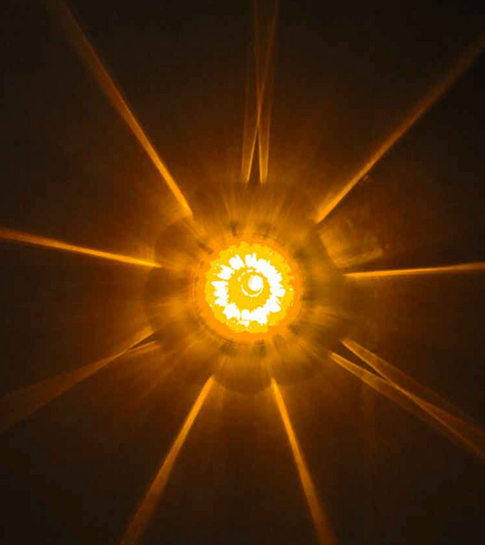 TX-TLED-WTA: Amber LED/Amber Lens Star-Burst Series Watermelon LED Light