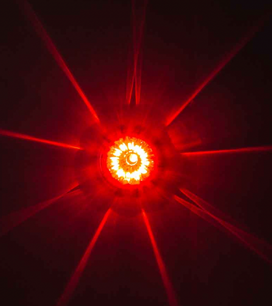 TX-TLED-WTR: Red LED/Red Lens Star-Burst Series Watermelon Light