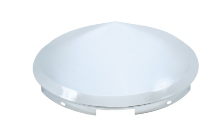UNITED PACIFIC - 10147 : 5 EVEN NOTCHED CHROME POINTED FRONT HUBCAP - 7/16" LIP