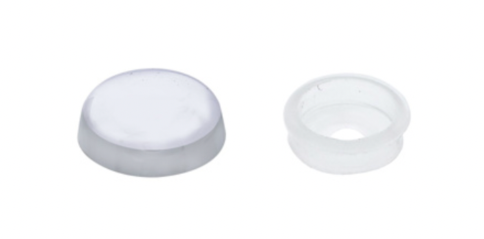 UNITED PACIFIC - 70251 : CHROME PLASTIC SNAP-ON SCREW COVERS FOR 1/4" SCREW (10-PACK)