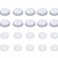 UNITED PACIFIC - 70251 : CHROME PLASTIC SNAP-ON SCREW COVERS FOR 1/4" SCREW (10-PACK)