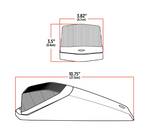 TX-TLED-CAB2XAG : Amber Marker to Green Auxiliary Square Cab LED Light with Housing – 42 Diodes