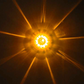 TX-TLED-WTAG: Amber & Green LED/Clear Lens Star-Burst Watermelon Light