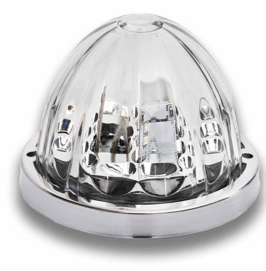 TX-TLED-WTAB: Amber & Blue LED/Clear Lens Star-Burst Watermelon Light