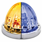 TX-TLED-WTAB: Amber & Blue LED/Clear Lens Star-Burst Watermelon Light
