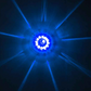 TX-TLED-WTAB: Amber & Blue LED/Clear Lens Star-Burst Watermelon Light