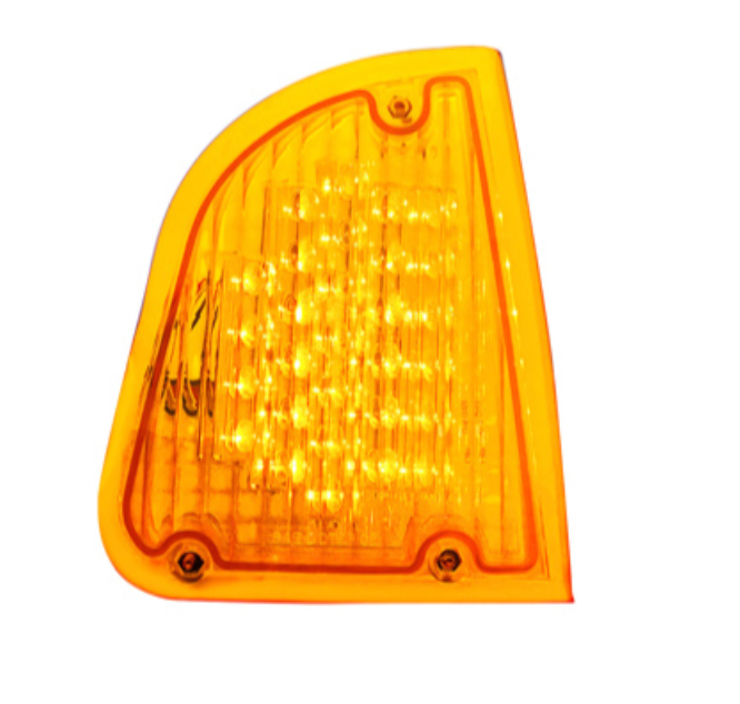 UNITED PACIFIC - 39337 : 29 LED TURN SIGNAL LIGHT FOR 1985-2007 KENWORTH T600 (PASSENGER) - AMBER LED/AMBER LENS