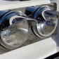 UP-10531 : 7" Round Stainless Steel Extended Style Headlight Visor