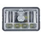 UNITED PACIFIC - 31365 : ULTRALIT - 5 LED 4" X 6" CRYSTAL HEADLIGHT - HIGH & LOW BEAM