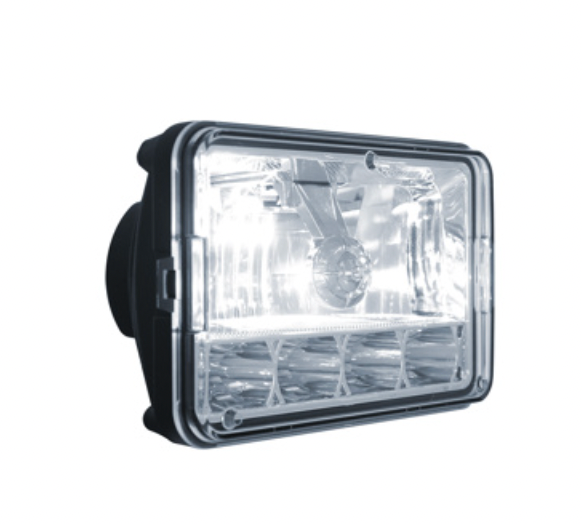 UNITED PACIFIC - 31365 : ULTRALIT - 5 LED 4" X 6" CRYSTAL HEADLIGHT - HIGH & LOW BEAM