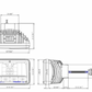 UNITED PACIFIC - 31365 : ULTRALIT - 5 LED 4" X 6" CRYSTAL HEADLIGHT - HIGH & LOW BEAM