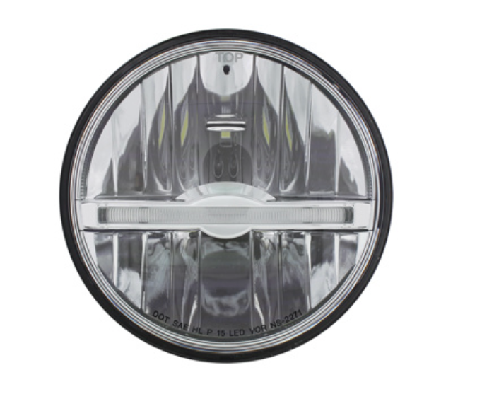 UNITED PACIFIC - 31267 : ULTRALIT - 9 LED 5-3/4" LED HEADLIGHT WITH WHITE LED POSITION LIGHT BAR