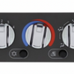 UNITED PACIFIC - 41850 : CHROME A/C CONTROL KNOB FOR MACK