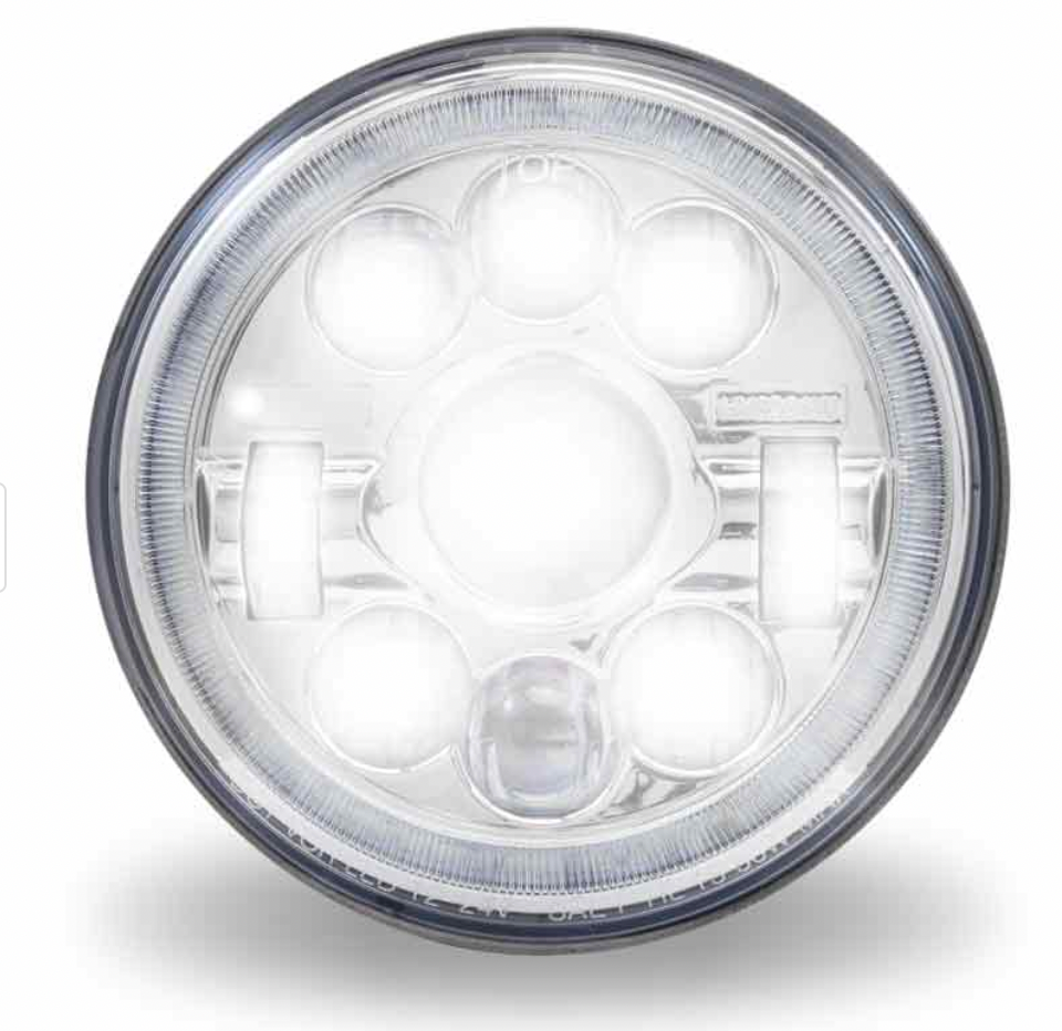 TX-TLED-H3: 7″ LED Projector Headlight with Glow Position LED Halo