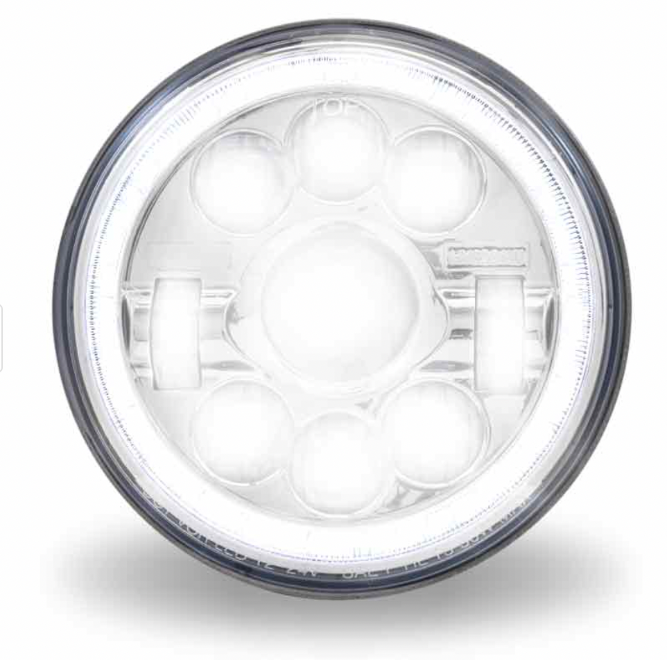 TX-TLED-H3: 7″ LED Projector Headlight with Glow Position LED Halo