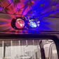 JML-SS-1006 : Stainless Peterbilt 359/379/389 or Kenworth W900L Above Door Dome Light Plate for 2 Watermelon Lights - Bracket Only