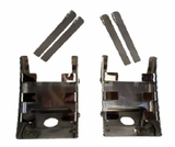 JML-SS-1032 : Stainless Fuel Tank Bracket (1) Watermelon Light hole (pair)