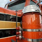 JML-SS-1705 : Stainless Peterbilt 15" Peterbilt Air Cleaner Radius Round Ends Bracket w/ 3 watermelon light holes (pair)