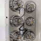 JML-SS-1720 : Stainless Front Kenworth 15" Air cleaner bracket with 3 watermelon (pair)