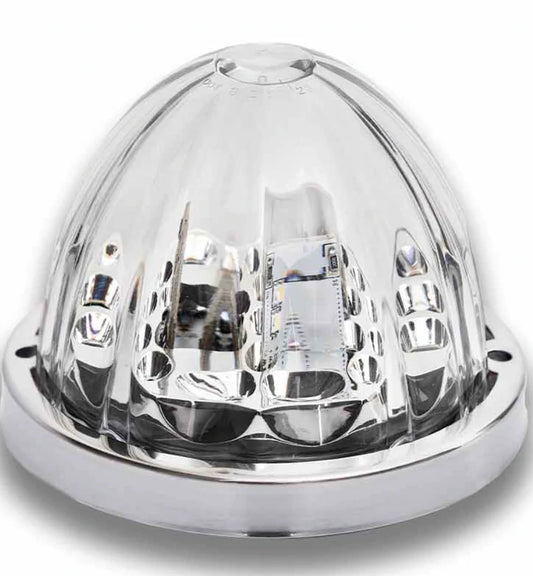 TX-TLED-WTRW: Red & White LED/Clear Lens Star-Burst Watermelon Light