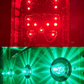 JML-LD-1019 : RED / GREEN - 1157 DUAL COLOR Bulb (15 diodes) for Glass Lens Light / Star Pattern / Super Bright (2nd Gen.)