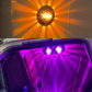 JML-LD-1017 : AMBER / PURPLE - 1157 DUAL COLOR Bulb (15 diodes) for Glass Lens Light / Star Pattern / Super Bright (2nd Gen.)