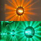 JML-LD-1016 : AMBER / GREEN - 1157 DUAL COLOR Bulb (15 diodes) for Glass Lens Light / Star Pattern / Super Bright (2nd Gen.)