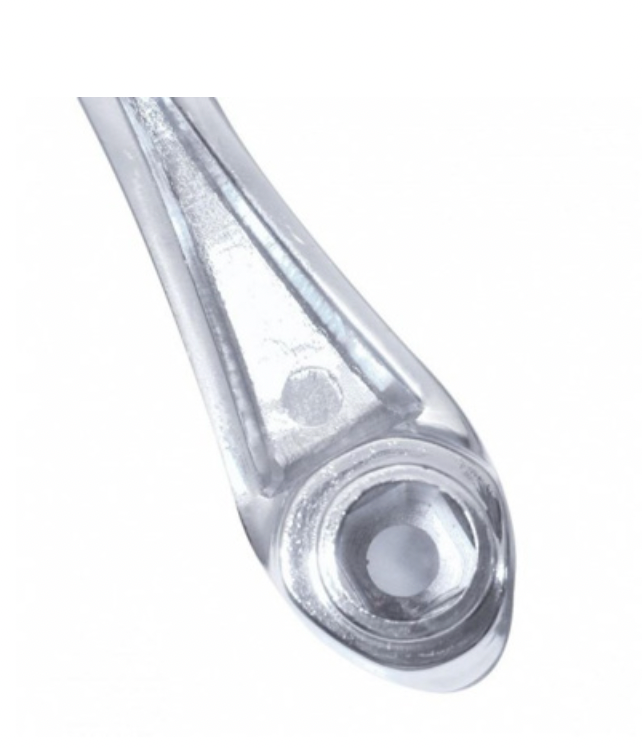 UNITED PACIFIC - 24023 : Chrome Die-Cast Window Crank With 3/8 Square Adapter - Blue Crystal