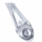UNITED PACIFIC - 24025 : Chrome Die-Cast Window Crank With 3/8 Square Adapter - Green Crystal