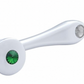 UNITED PACIFIC - 24025 : Chrome Die-Cast Window Crank With 3/8 Square Adapter - Green Crystal