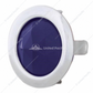 UNITED PACIFIC - A5010 : Blue Dot With Chrome Ring, Short Foot (Pair)