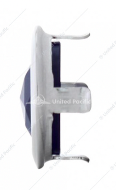 UNITED PACIFIC - A5010 : Blue Dot With Chrome Ring, Short Foot (Pair)