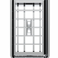 UNITED PACIFIC - 41025 : Chrome Plastic A/C Vent With Cross Grids for 1989-2010 Freightliner FLD/Classic - Driver