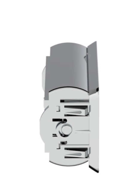 UNITED PACIFIC - 41025 : Chrome Plastic A/C Vent With Cross Grids for 1989-2010 Freightliner FLD/Classic - Driver