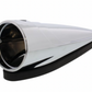 UNITED PACIFIC - 30607B : Chrome "Competition Series" LED Cab Light Housing Without Visor For Grakon 1000 Style Light (Bulk)