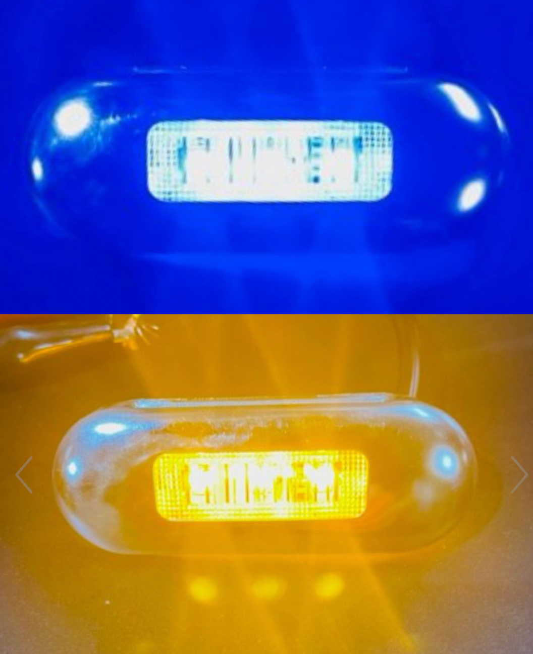 AACC - Streamline Series - Amber / Blue LED /Clear Lens