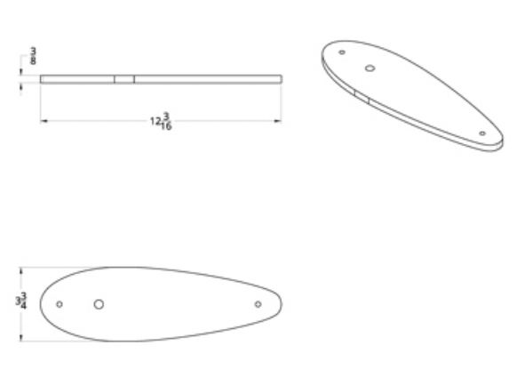 UNITED PACIFIC - 30507 : Base Mounting Gasket For Grakon 1000 Style Cab Lights